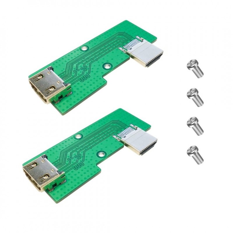 HDMI to HDMI Adapter Boards for Raspberry Pi 3 B/B+, 2 pack