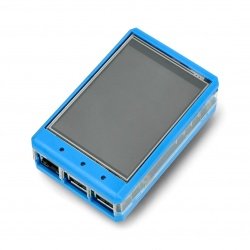 Pouzdro pro RaspberryPi a 3,2 '' LCD displej - modré