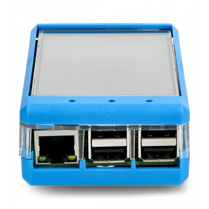 Pouzdro pro RaspberryPi a 3,2 '' LCD displej - modré