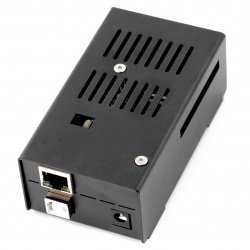 Pouzdro pro Arduino Mega a Ethernet Shield - kovové černé