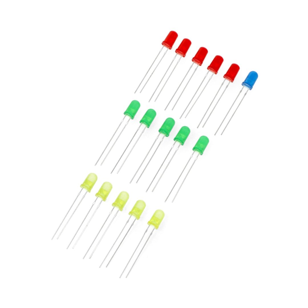 Sada 5mm LED - justPi - 16ks