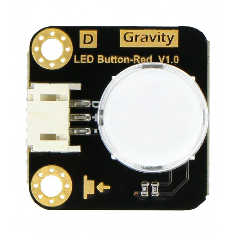 Gravitace - Tlačítko LED - Tlačítko s LED podsvícením - červené