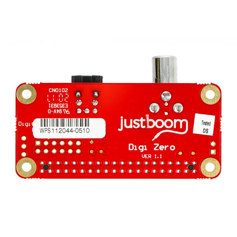 JustBoom Digi Zero - zvuková karta pro Raspberry Pi Zero