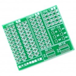 Univerzální deska pro učení pájení SMD součástek