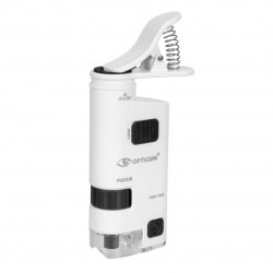 Mini mikroskop Opticon Pocket Eye 100x -150x - bílý