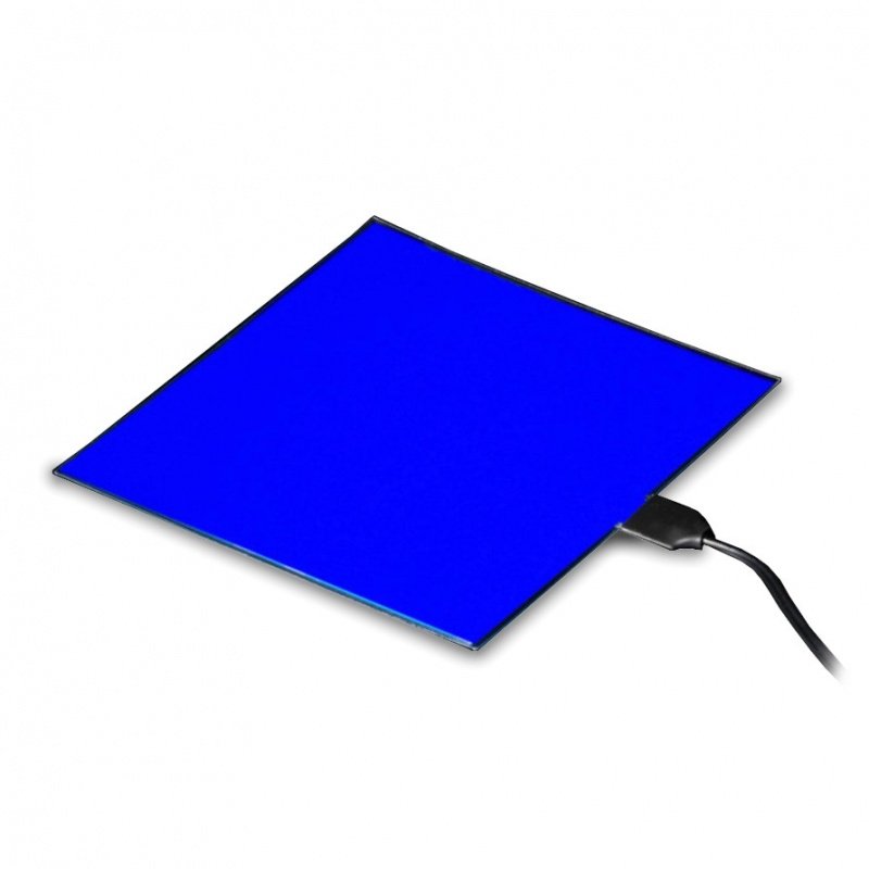 EL Panel - elektroluminiscenční panel - modrý - 10x10cm -