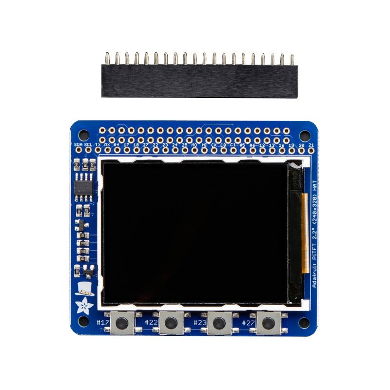 Mini Kit PiTFT Hat - displej 2,2 '' 320x240 pro Raspberry Pi