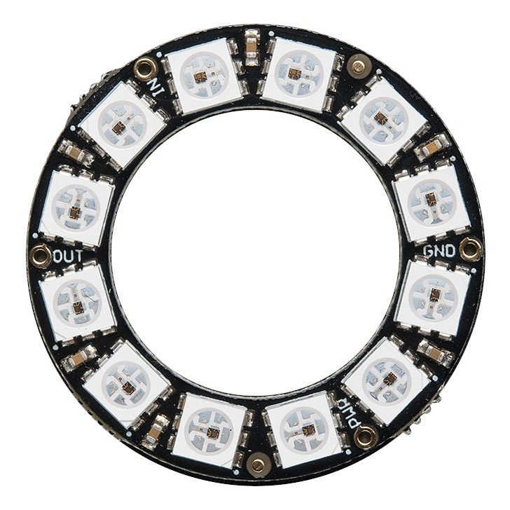 NeoPixel Ring - RGB LED ring 12xWS2812 - Adafruit 1643