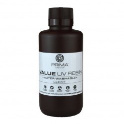 PrimaCreator Value vodou omyvatelná UV pryskyřice 3D tisková pryskyřice - 500 ml - čirá