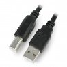 KABEL USB A(M) USB-B(M) 2.0 1.0M CZARNY FERRYT LANBERG - zdjęcie 1