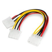 Napájecí kabel Molex na 2x Molex - 15 cm