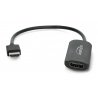 ADAPTER HDMI(M) DISPLAYPORT(F)+ZASILANIE USB NA KABLU 24CM 4K - zdjęcie 2