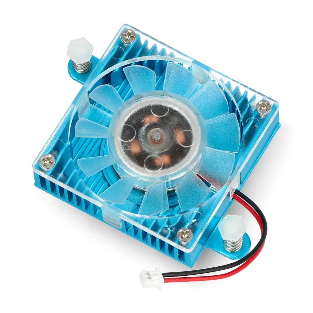 Chladič s ventilátorem pro Odroid XU-4 - modrý