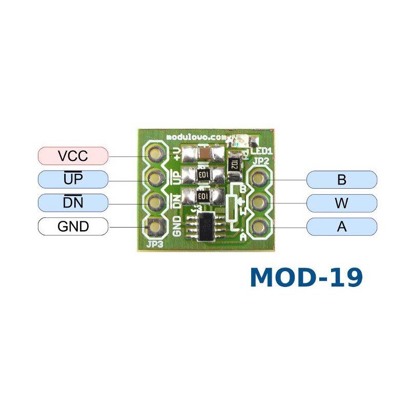 Miniaturní digitální potenciometr - MOD-19