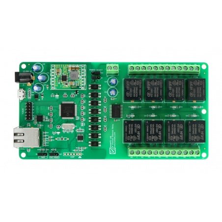Numato Lab - 8kanálový reléový modul 12V 10A/250VAC + 10GPIO -