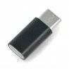 Adaptér microUSB - zástrčka USB typu C - černá - zdjęcie 1