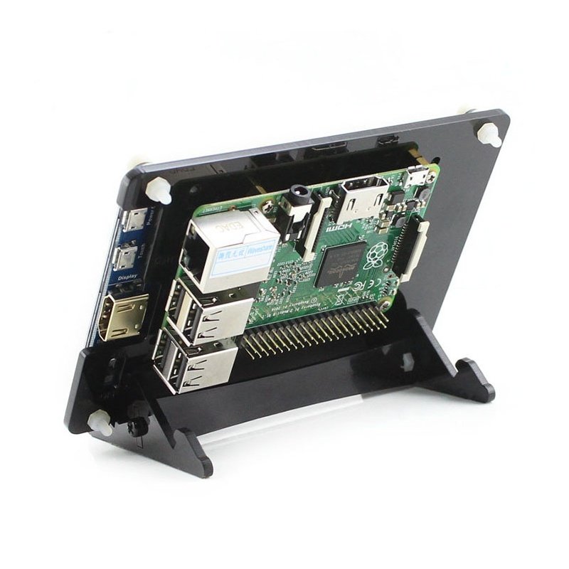 Pouzdro pro Raspberry Pi a LCD TFT 5 '' GPIO obrazovku - černé