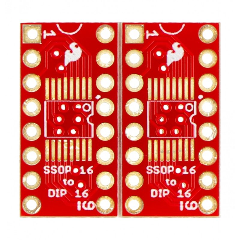 16pinový adaptér SSOP na DIP - 2 ks. - SparkFun BOB-13994