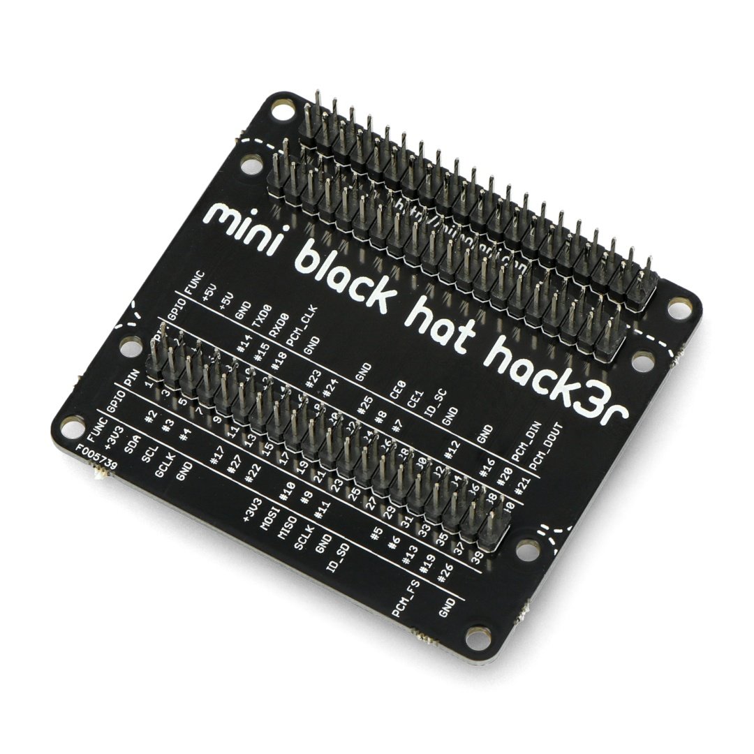 Mini Black HAT Hack3r seperátor - štít pro Raspberry Pi -