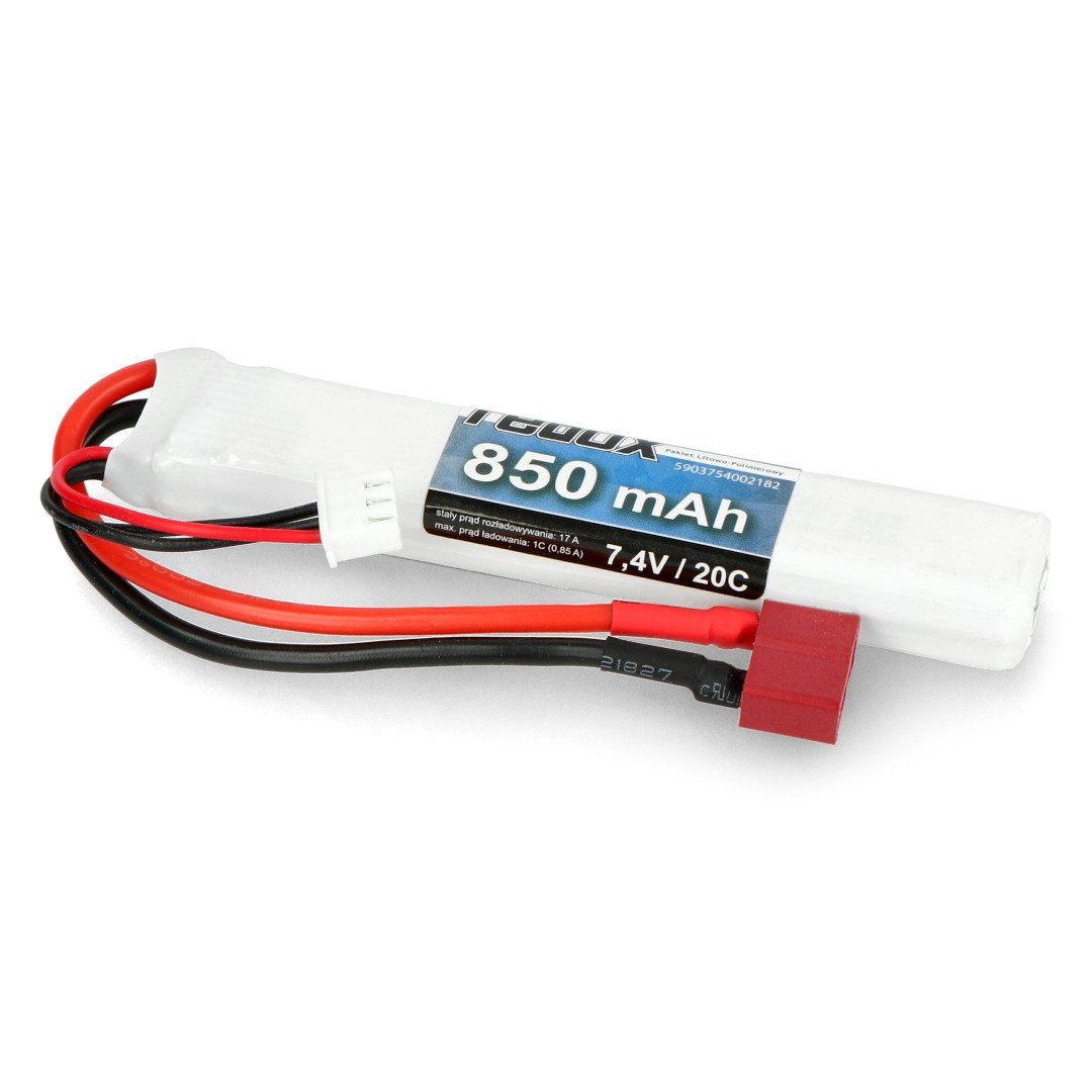 Redox ASG 850 mAh 7,4V 20C (scalony) - pakiet LiPo