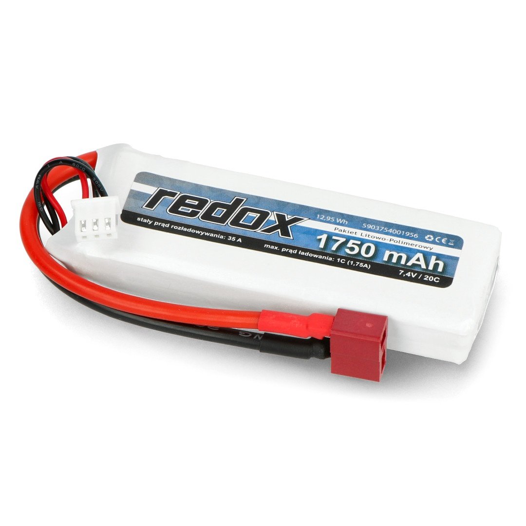 Redox ASG 1750 mAh 7,4V 20C (scalony) - pakiet LiPo