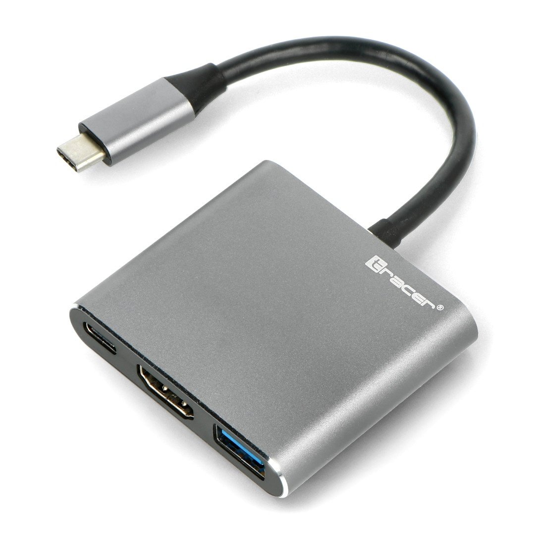 ADAPTER TRACER A-1, USB-C, HDMI 4K, USB 3.1, PDW 100W
