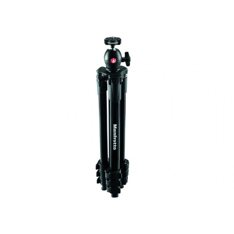 STATYW MANFROTTO COMPACT LIGHT 4 sekc. z głowica kulowa czarny