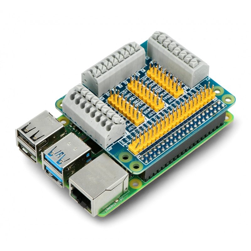 Expander GPIO pinů pro Raspberry Pi 4/3/2 / B + s rychlými