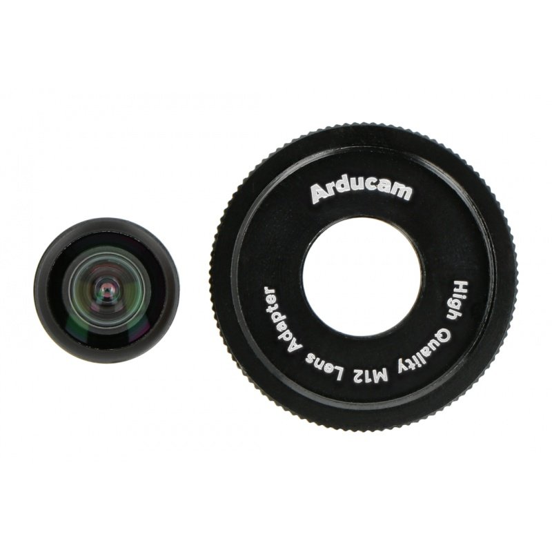 M12 3,9mm objektiv s adaptérem pro Raspberry Pi HQ kameru -