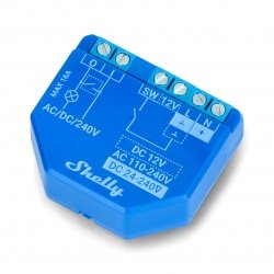 Shelly Plus 1 - relé 12V / 24V-60V DC / 240VAC WiFi 16A - Android / iOS aplikace
