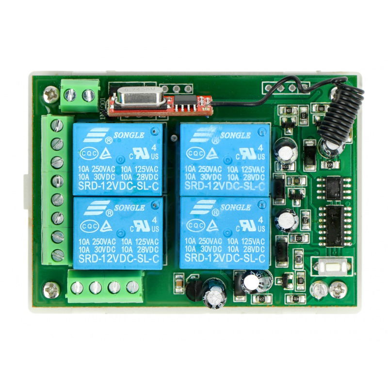 Dálkový ovladač 12 / 24V DC - 433,92MHz - 4 kanály