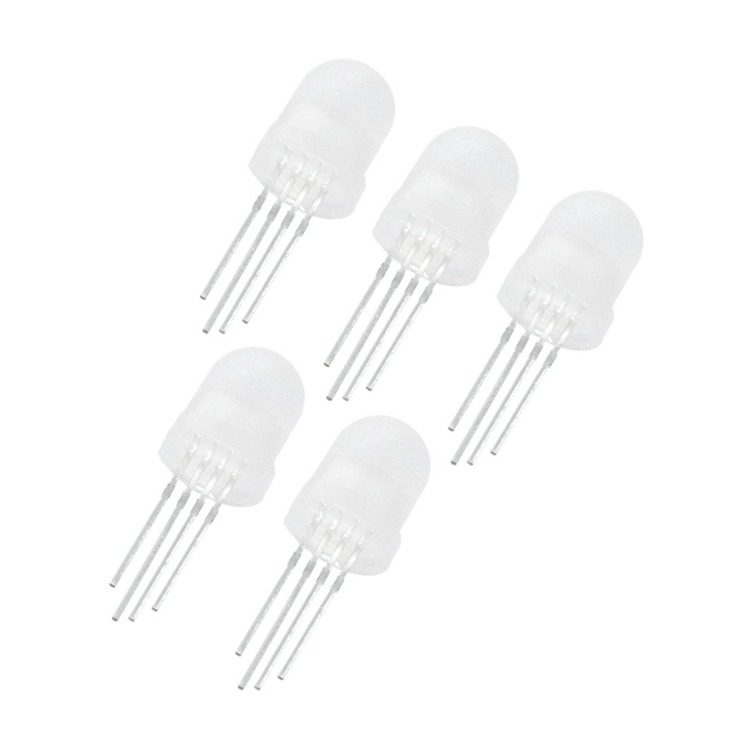 NeoPixel Diffused 8mm Through-Hole LED - 5 Pack