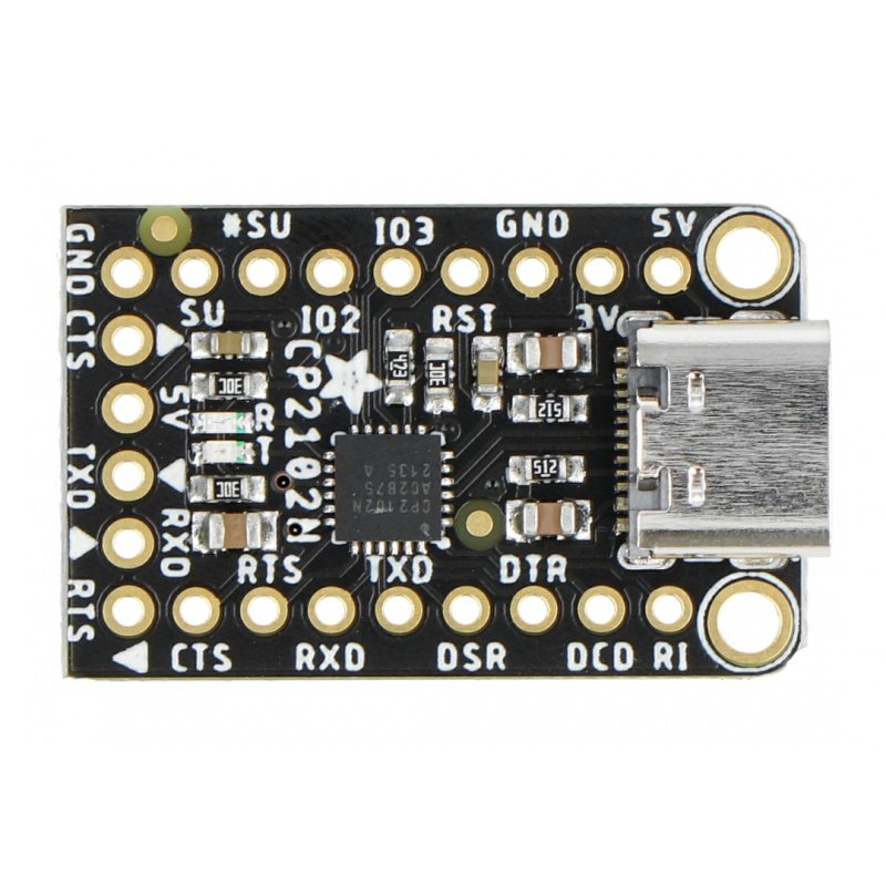 Adafruit CP2102N Friend - USB-UART převodník CP2102N - USB-C