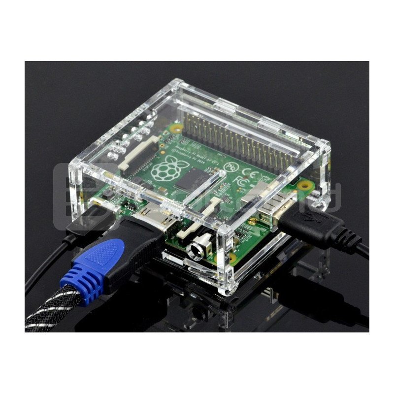 Pouzdro Raspberry Pi Model A + průhledné