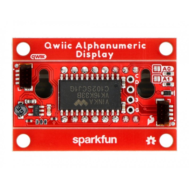 SparkFun Qwiic Alphanumeric Starter Kit - Red and White