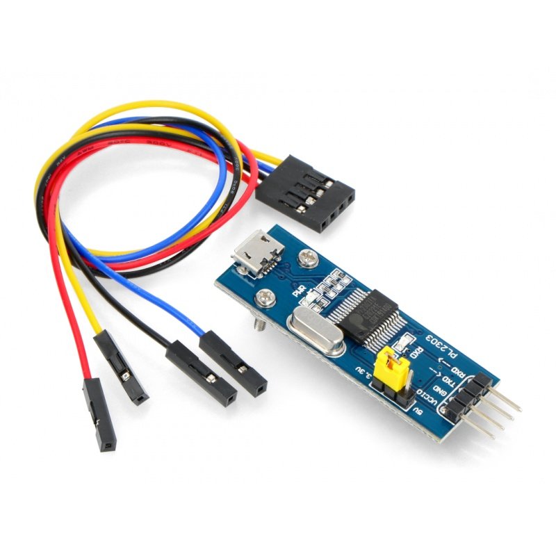 Převodník USB-UART PL2303 - zásuvka microUSB - Waveshare 11315