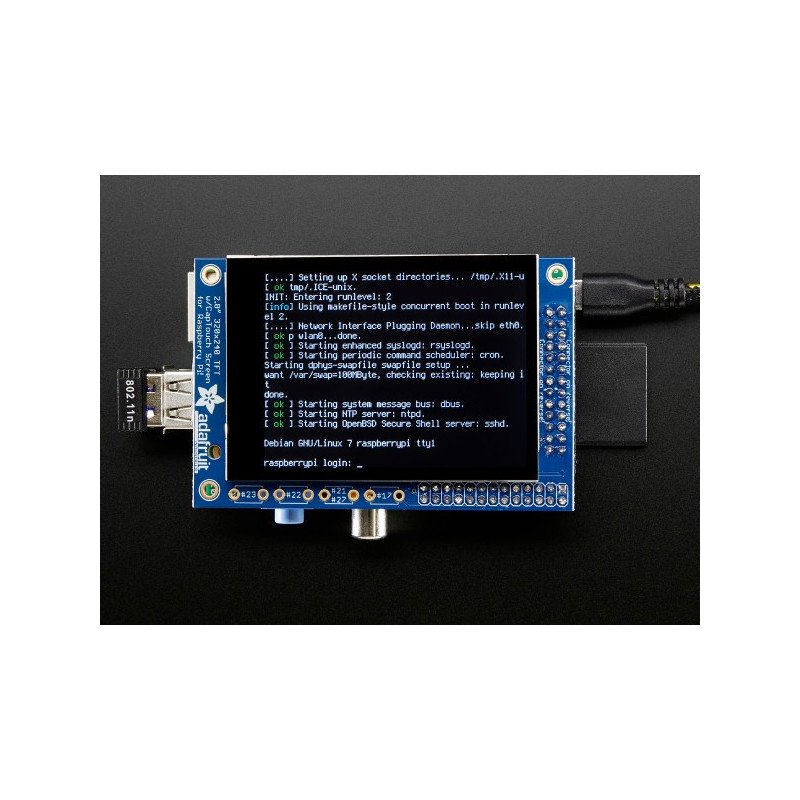 PiTFT MiniKit - 2,8 "kapacitní dotykový displej 320 x 240 pro Raspberry Pi
