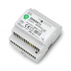 Napájecí zdroj DIN60W12 na DIN lištu - 12V / 5A / 60W