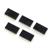 Zásuvka 1x6, rozteč 2,54 mm pro Arduino - 5 ks.