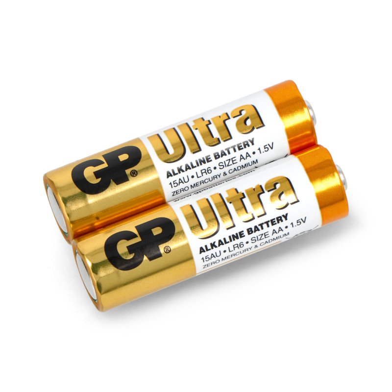 AA baterie (R6 LR6) alkalická GP Ultra Alkalická - 2 ks.