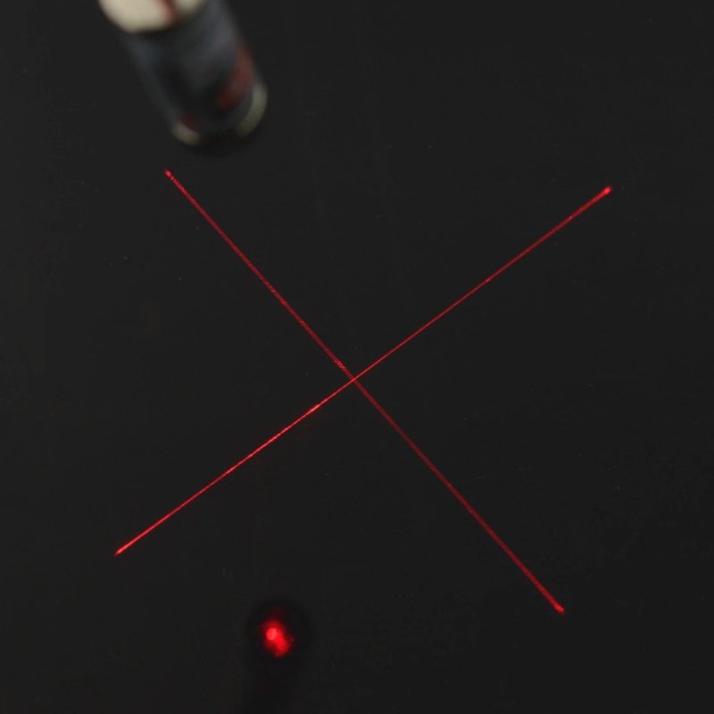 Laserová dioda 5mW červená 650nm 5V - křížová