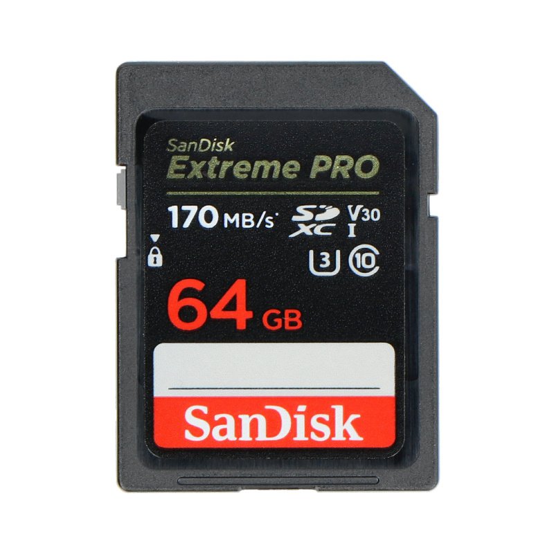 Paměťová karta SanDisk Extreme Pro SDXC 64 GB 170 MB / s, třída