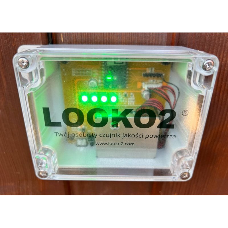 LookO2 v4F - bezobsługowy czujnik smogu / pyłu / czystości