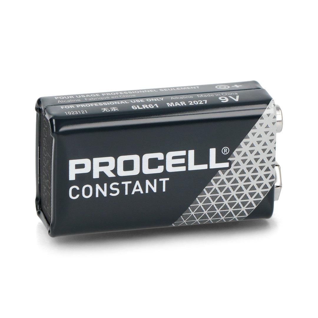 Alkalická baterie Duracell Procell Constant 9V 6LR61