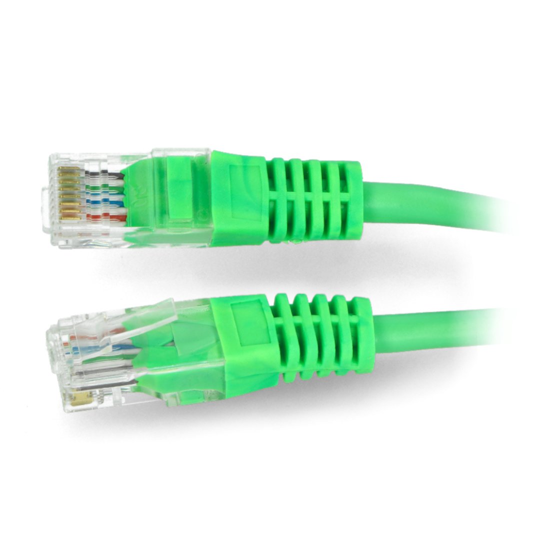 Patchcord Ethernet UTP 5e 3m - zelený