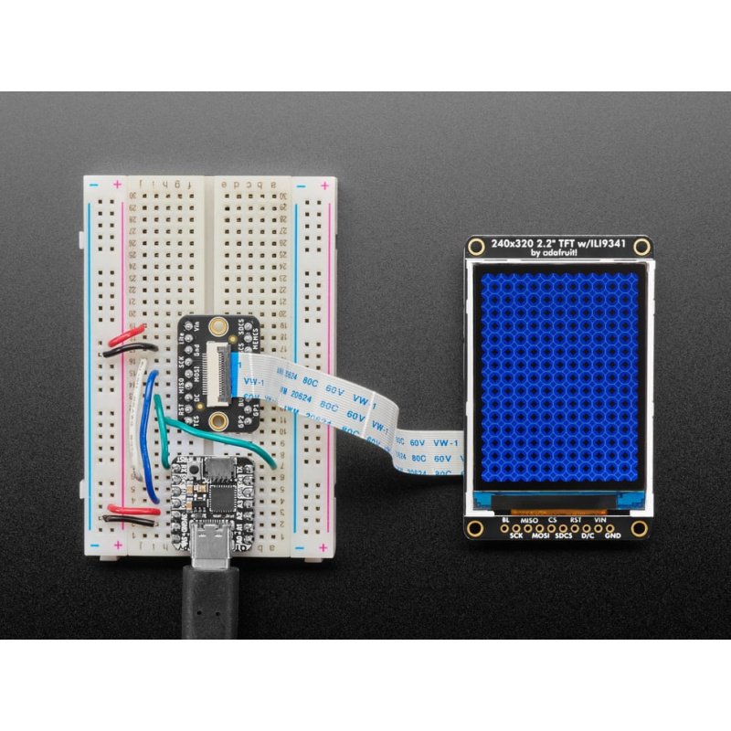 Grafický barevný TFT LCD 2,2 '' 320x240px se čtečkou microSD -