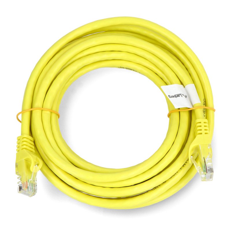 Lanberg Ethernet Patchcord U / UTP kat. 6 - 5m - žlutý