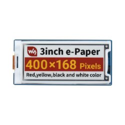 3inch E-Paper Module (G), 400 × 168, Red/Yellow/Black/White