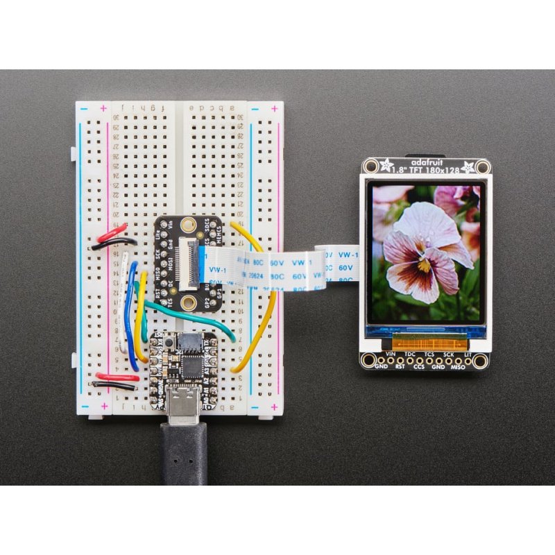 Grafický barevný TFT LCD 1,8 '' 128x160px se čtečkou microSD -