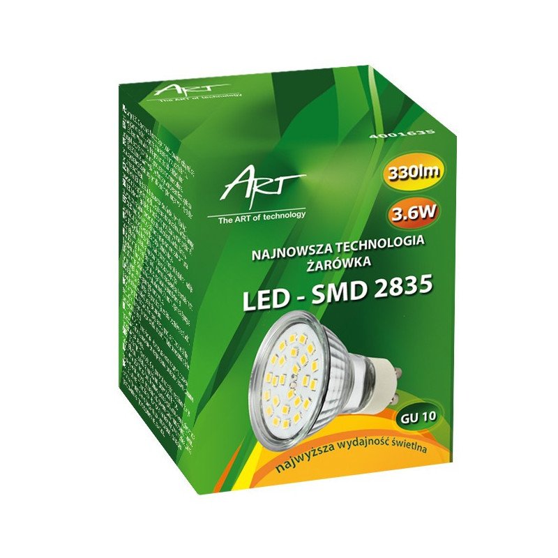 LED ART žárovka, GU10, 3,6 W, 340 lm